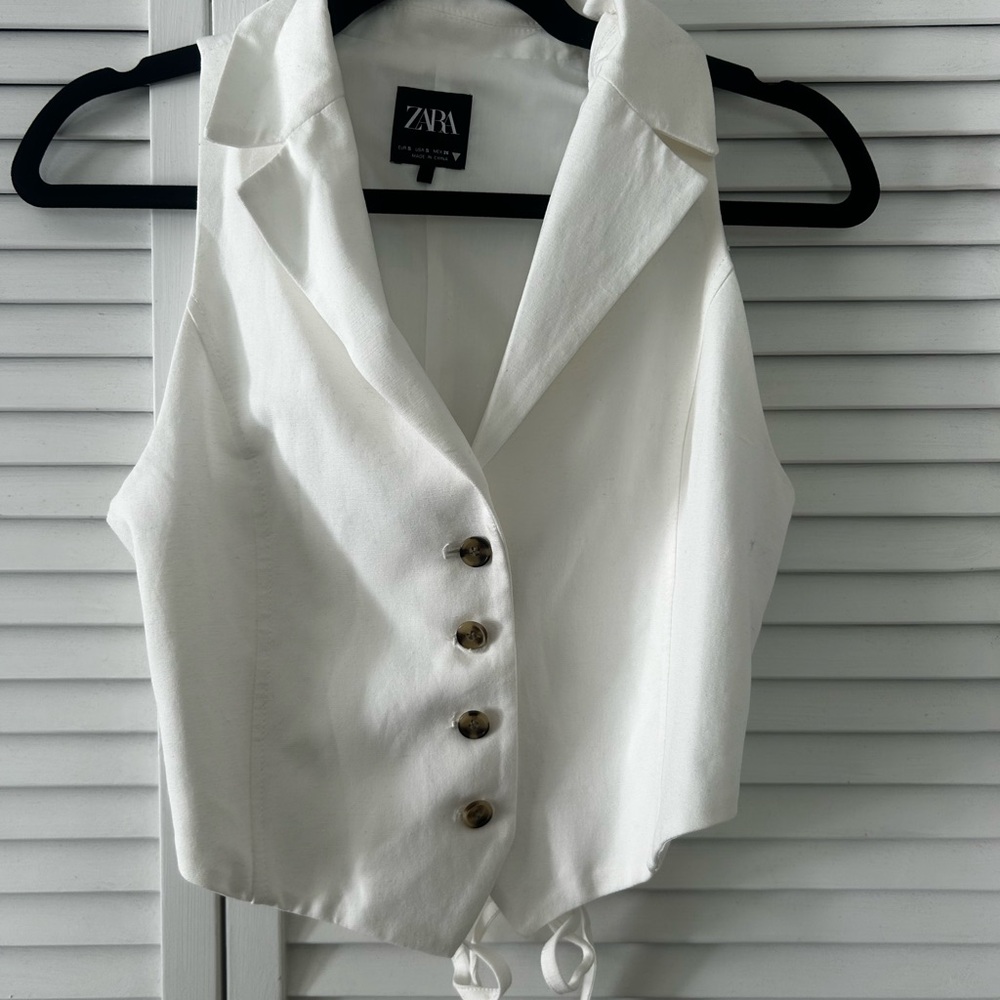 Zara Button Vest Top
